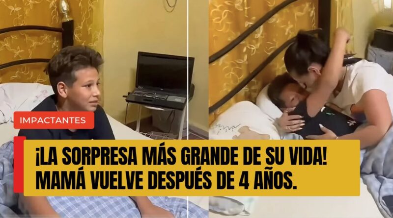 Mama e hijo sorpresa