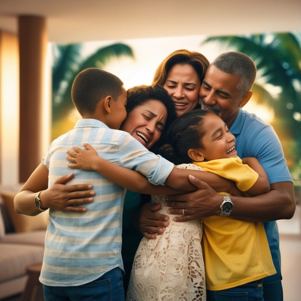 Familia cubana se reencuentra